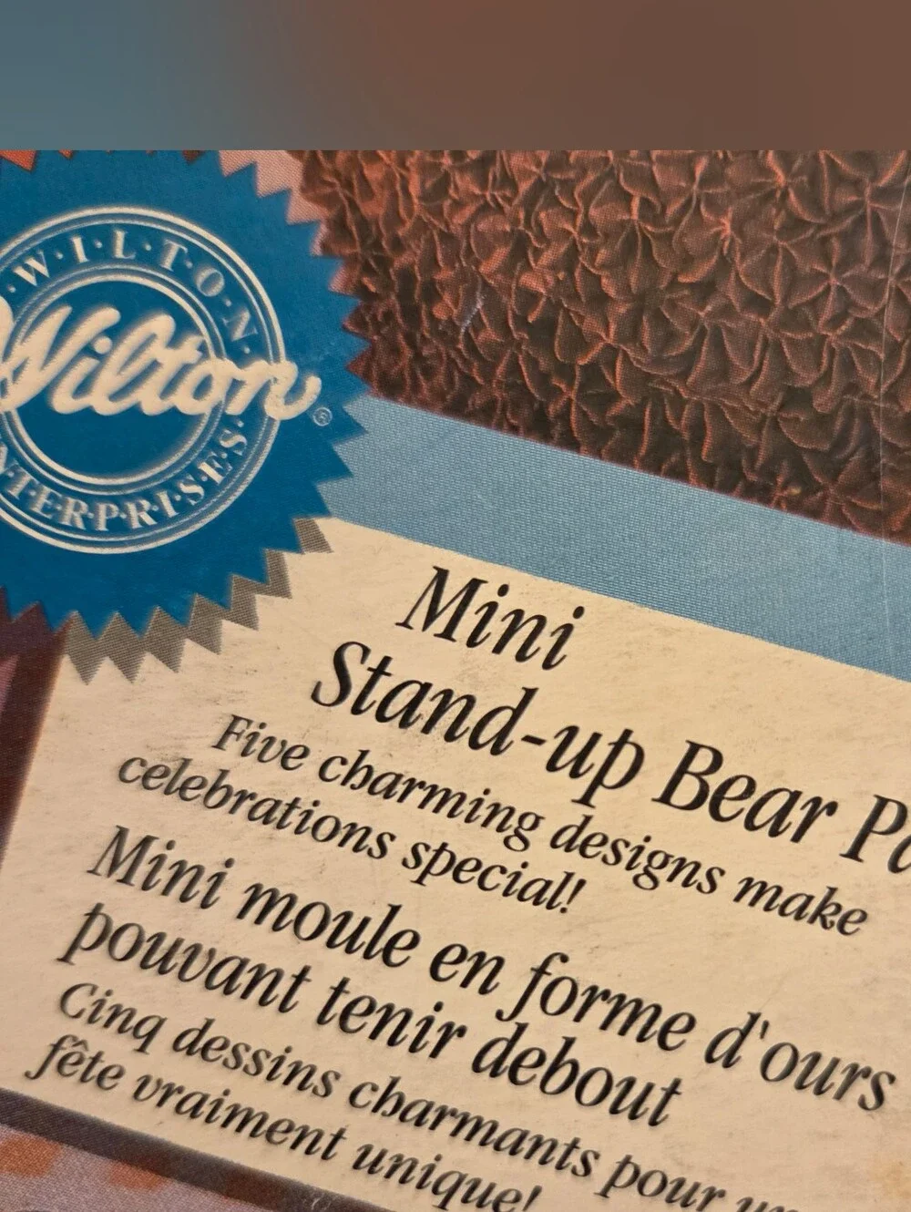 Wilton Mini Stand-Up Teddy Bear Cake Pan - Brown